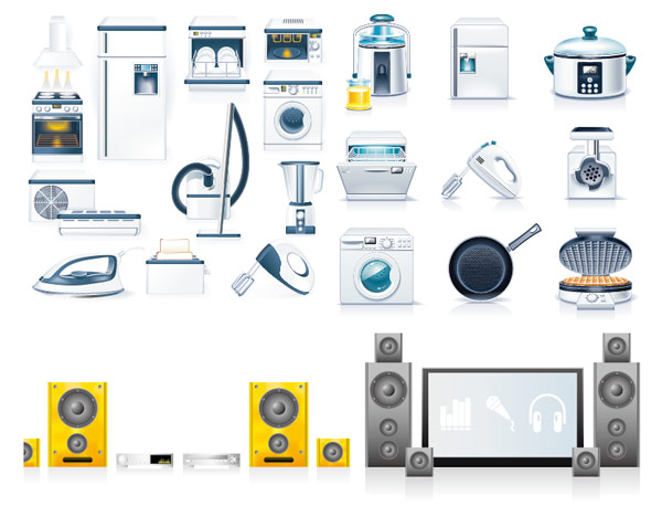 Kitchen appliances Icon vector kitchen icon appliances   