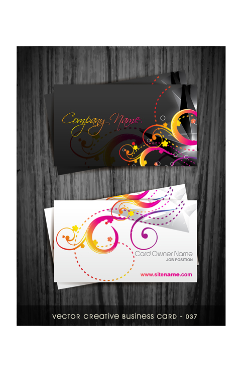 Beautiful floral business cards vectors vectors floral business cards business card business   
