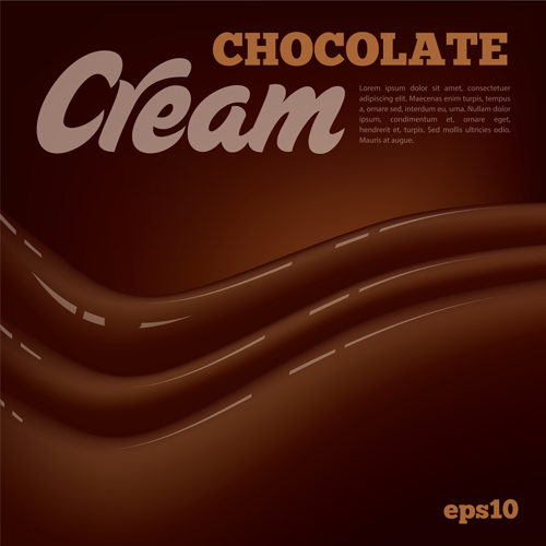 Chocolate cream vector background 02 cream chocolate background   