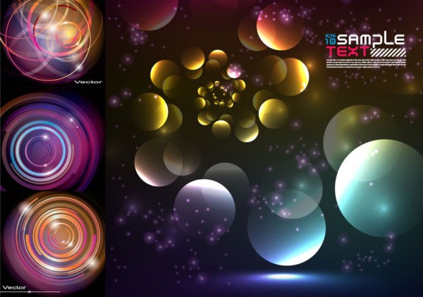 Colorful circle backgrounds vector colorful circle   