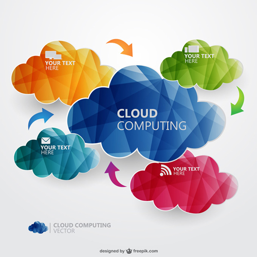 Geometric shapes colored text clouds vector text cloud Geometric Shapes geometric colored clouds   