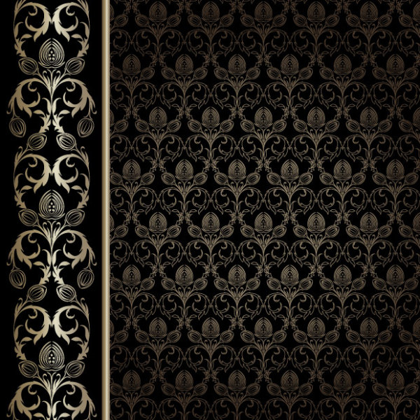 Gorgeous decorative pattern wallpaper background Vector graphic wallpaper Retro font pattern gorgeous fashion European-style classic background   