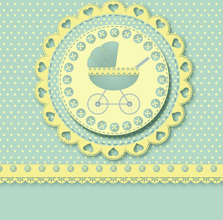 Cute baby cards design vector set 03 cute cards card baby   
