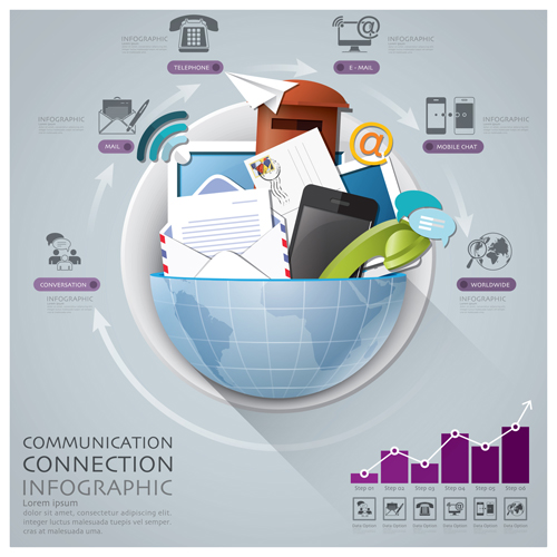 Earth infographics elements vector 05 infographics elements earth   