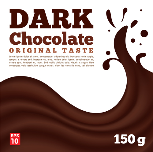 Dark chocolate vector background dark chocolate background   