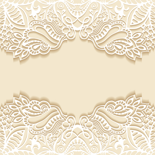 White lace with colored background vector set 06 lace colored background   