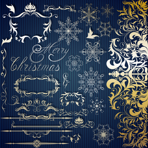 Christmas frames with decor design vector 02 frames decor christmas   