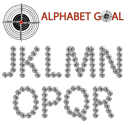 Creative Alphabet goal design vector 02 goal creative alphabet   