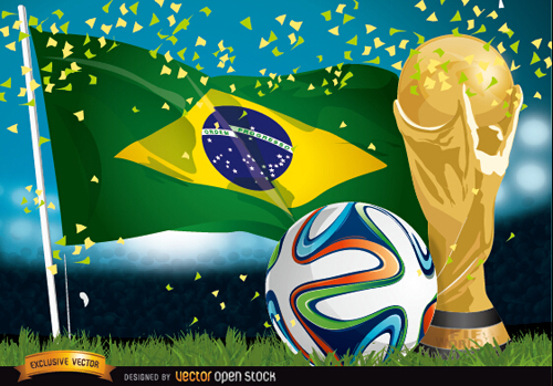 Brazil 2014 soccer championship background vector 01 Soccer Brazil background vector background   