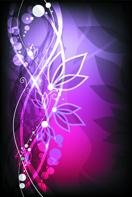 Abstract Halation Flowers Backgrounds Vector 1 halation flowers flower abstract   