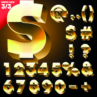 3D alphabet vector set 02 alphabet   