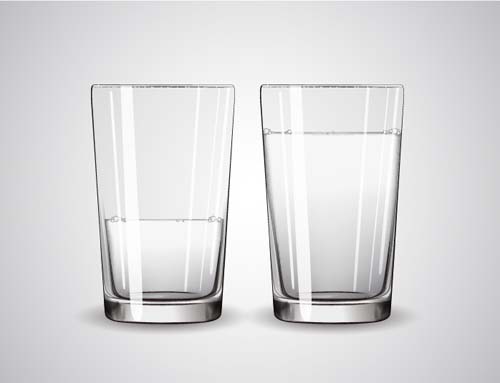 Glass cup with water vectors set 06 water glass cup   