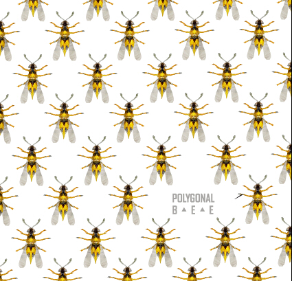 Creative bee seamless pattern vector seamless pattern creative bee   