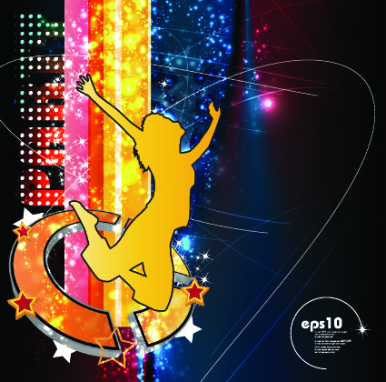 Power of music flyer vector template 05 power music flyer   