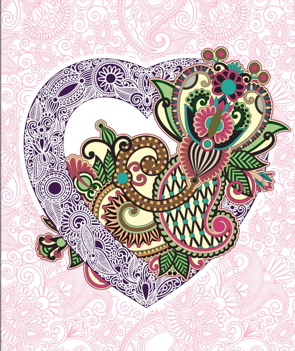 Romantic and love floral Pattern romantic pattern love floral pattern floral   