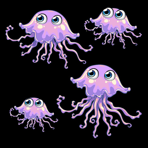 Jellyfish catoon character vector 01 jellyfish character catoon   