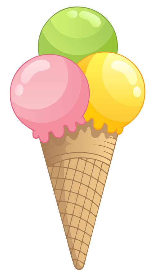 Summer delicious ice cream set vector 02 summer ice cream Delicious ice cream Delicious cream   