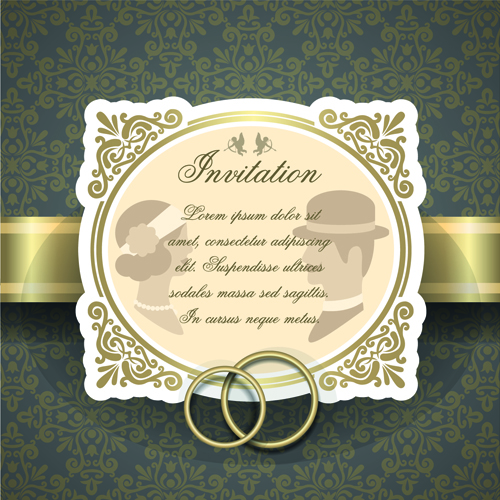 Qrnate floral pattern wedding invitations vector 04 wedding pattern invitation floral pattern floral   