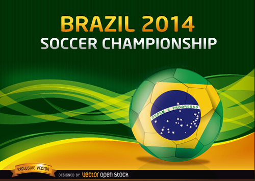 Brazil 2014 soccer championship background vector 03 Soccer Brazil background vector background   