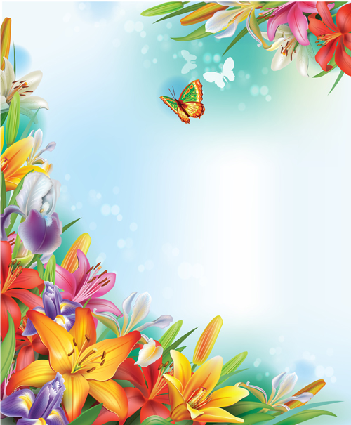 Beautiful lilies art background design 03 lilies beautiful background   
