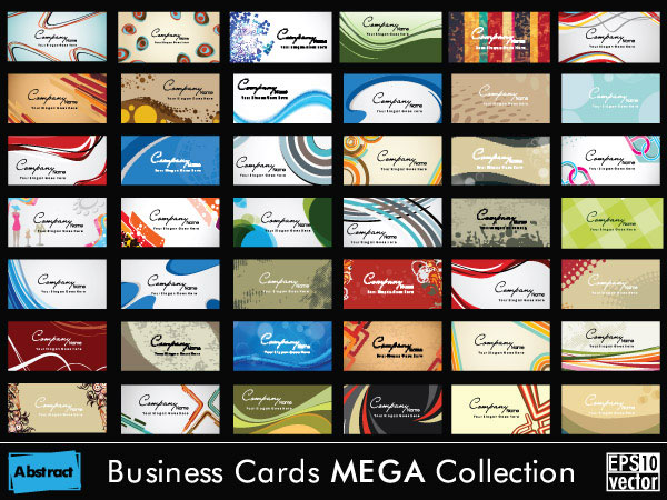 Set of Business cards design elements vector 01 elements element cards card business   