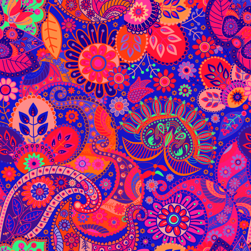 Floral ethnic pattern seamless vector 03 seamless pattern floral ethnic   