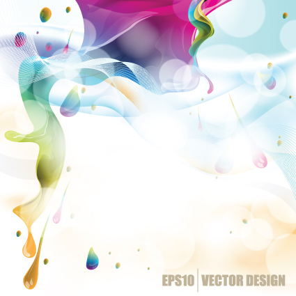 Colorful Watercolor Backgrounds vector material 04 watercolor material colorful   