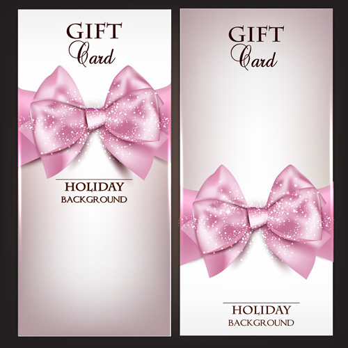 Shiny Holiday Gift Cards vector 03 shiny holiday gift cards card   