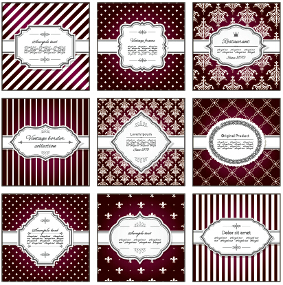 Qrnate background with frames vector material vector material frames frame background   