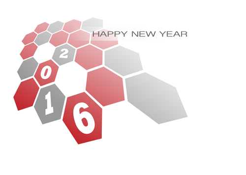 Hexagon with 2016 new year background vector 01 year new hexagon background 2016   