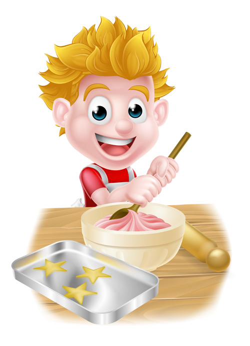 Children cooking design vector 02 design cooking children   