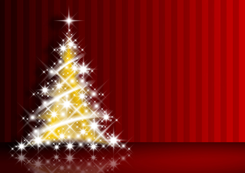 Red style Christmas background art vector 05 style red christmas   