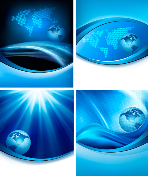 Modern Background with globe elements vector 03 modern globe elements element   