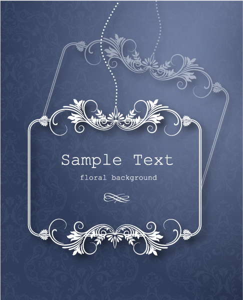 Floral Frames vector backgrounds set 19 frames floral frame backgrounds   