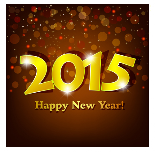 Shiny golden 2015 Happy New Year background shiny new year happy golden background 2015   