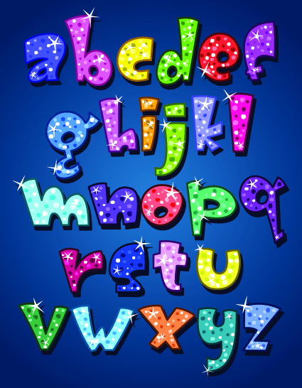 Sparkling alphabet and numbers design vector 03 sparkling numbers number alphabet   