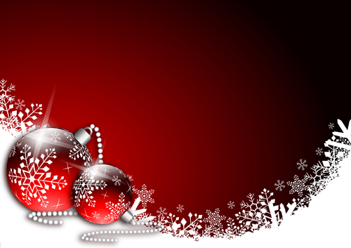 Red style Christmas background art vector 04 style red christmas   