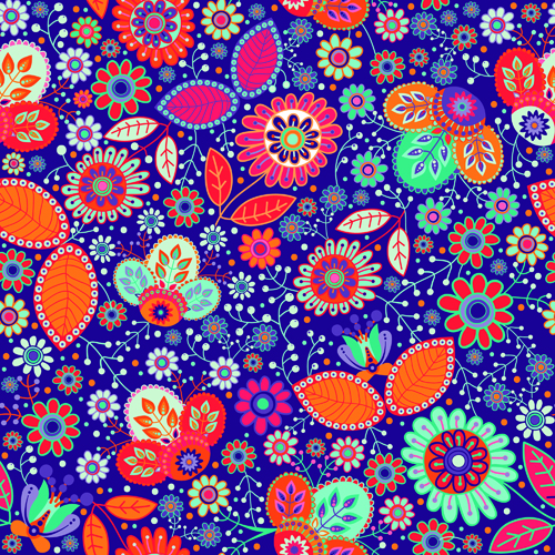 Floral ethnic pattern seamless vector 05 seamless pattern floral ethnic   