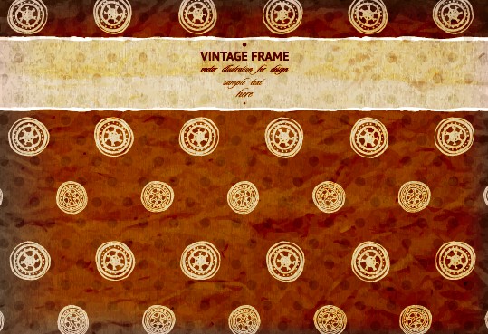 Vintage frame with scrap background vector 03 vintage scrap frame   