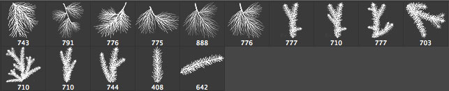 Christmas Grasses Brushes photoshop grasses christmas brushes   