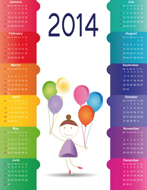 Calendar 2014 vector huge collection 69 Huge collection calendar 2014   