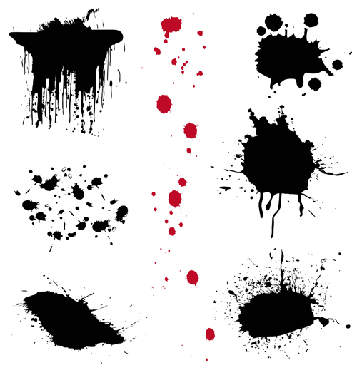 Ink dot splash vector material 02 splash material Ink dot ink   