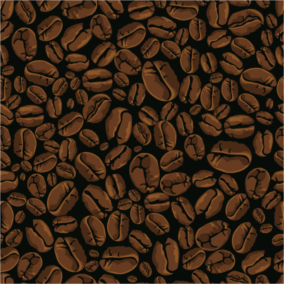 coffee beans backgrounds vector background   