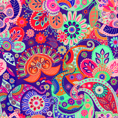 Floral ethnic pattern seamless vector 04 seamless pattern floral ethnic   