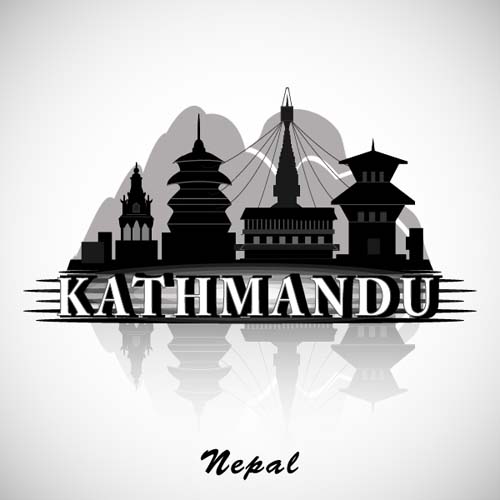 Kathmandu city background vector Kathmandu city background   
