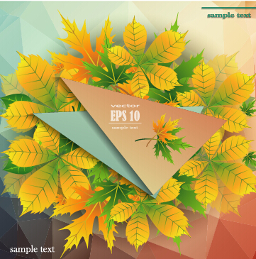 Beautiful autumn leaves with paper background 03 paper leave beautiful background autumn leaves autumn   