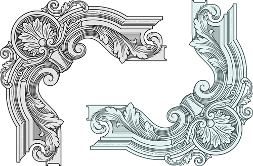 Classical medieval border frame vector 02 medieval frame classical border   