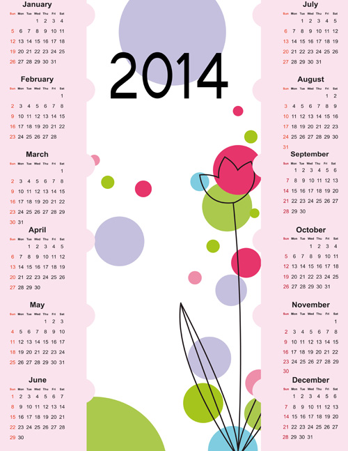 Calendar 2014 vector huge collection 61 Huge collection collection calendar 2014   