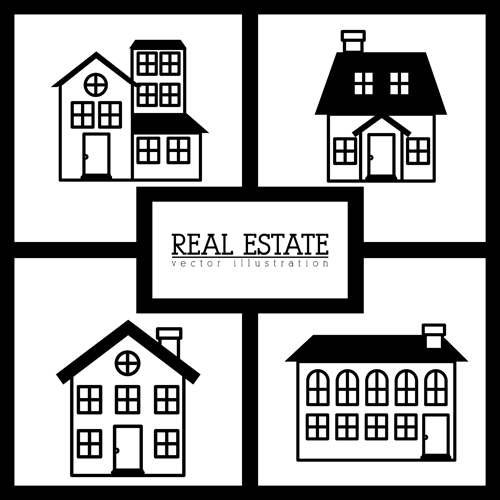 Creative real estate illustration vectors 04 real estate illustration Estate creative   