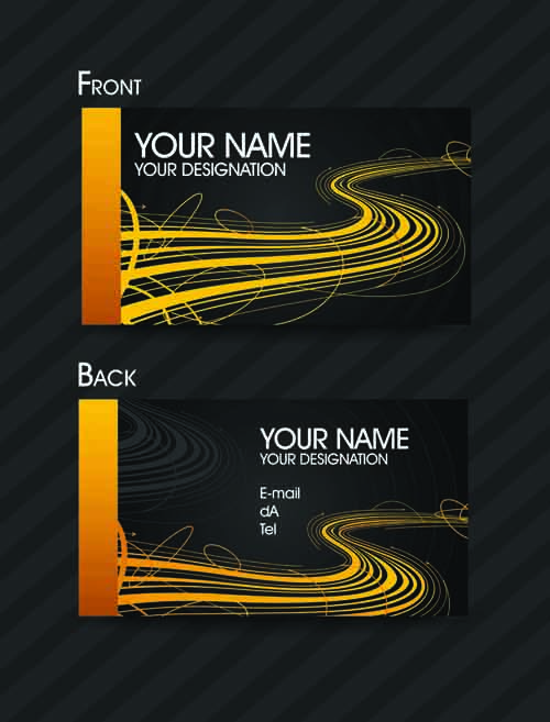 Set of Exquisite business card vector 03 exquisite elegant business card business   